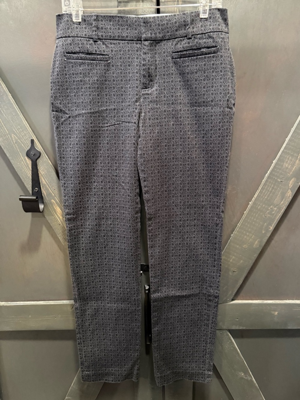 Calvin Klein Black and Silver Textured Fabric Detail